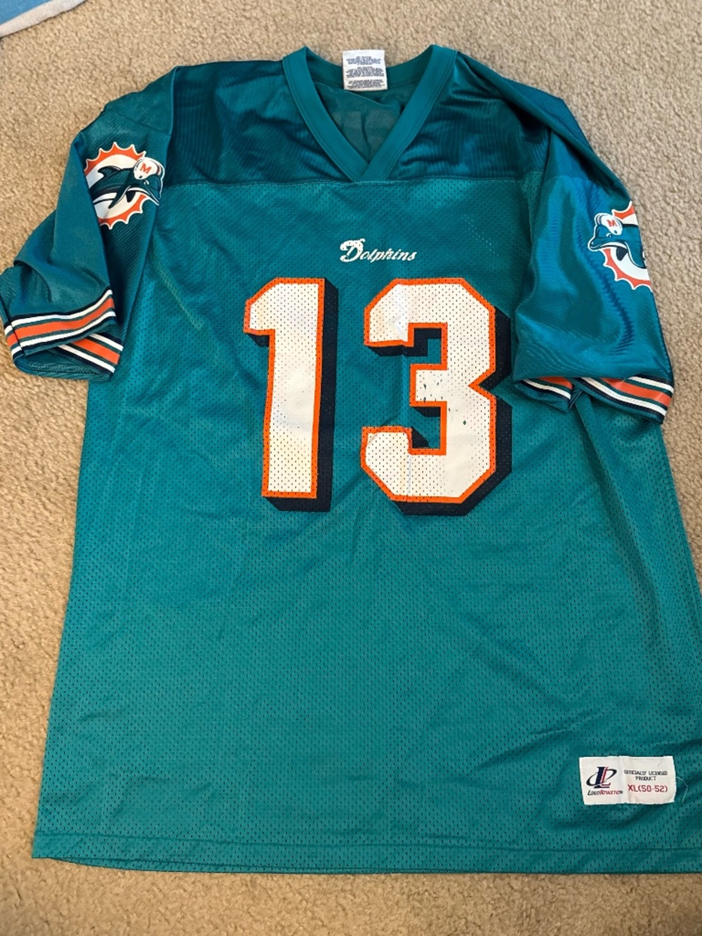Vintage 90's XL Miami Dolphins Dan Marino jersey